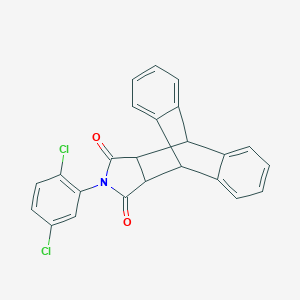 molecular formula C24H15Cl2NO2 B397778 17-(2,5-Dichlorophenyl)-17-azapentacyclo[6.6.5.0~2,7~.0~9,14~.0~15,19~]nonadeca-2,4,6,9,11,13-hexaene-16,18-dione 