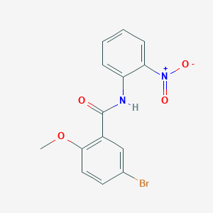 molecular formula C14H11BrN2O4 B3977787 5-bromo-2-methoxy-N-(2-nitrophenyl)benzamide 