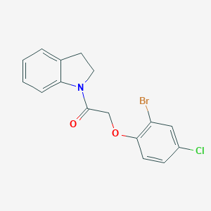 1-[(2-Bromo-4-chlorophenoxy)acetyl]indoline