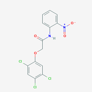 molecular formula C14H9Cl3N2O4 B3977921 N-(2-nitrophenyl)-2-(2,4,5-trichlorophenoxy)acetamide 