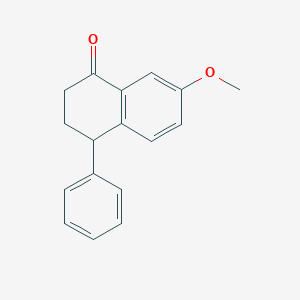 molecular formula C17H16O2 B3977952 7-methoxy-4-phenyl-3,4-dihydro-1(2H)-naphthalenone 