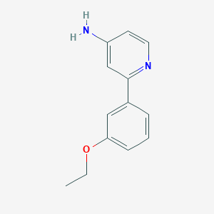 molecular formula C13H14N2O B3977969 2-(3-ethoxyphenyl)pyridin-4-amine 