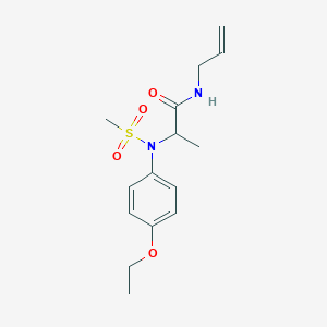 molecular formula C15H22N2O4S B3977977 N~1~-allyl-N~2~-(4-ethoxyphenyl)-N~2~-(methylsulfonyl)alaninamide 