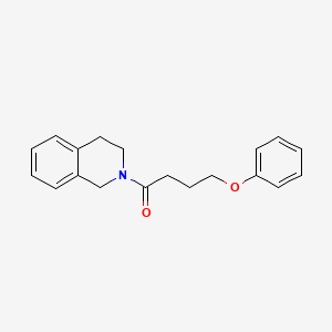 molecular formula C19H21NO2 B3977981 2-(4-phenoxybutanoyl)-1,2,3,4-tetrahydroisoquinoline 