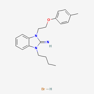 molecular formula C20H26BrN3O B3977991 1-butyl-3-[2-(4-methylphenoxy)ethyl]-1,3-dihydro-2H-benzimidazol-2-imine hydrobromide 