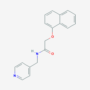 2-(naphthalen-1-yloxy)-N-(pyridin-4-ylmethyl)acetamide