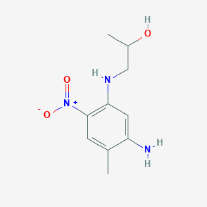 molecular formula C10H15N3O3 B3978078 1-[(5-amino-4-methyl-2-nitrophenyl)amino]-2-propanol 