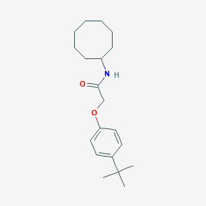molecular formula C20H31NO2 B397809 2-(4-tert-butylphenoxy)-N-cyclooctylacetamide 