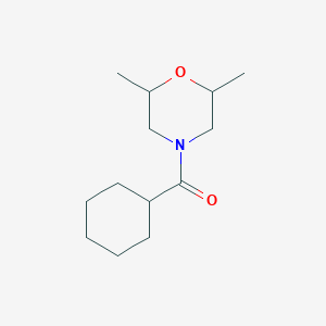 molecular formula C13H23NO2 B3978107 4-(cyclohexylcarbonyl)-2,6-dimethylmorpholine 