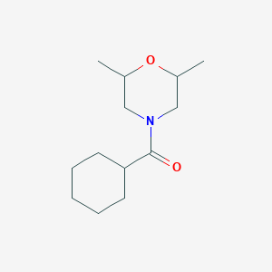 molecular formula C13H23NO2 B3978107 CYCLOHEXYL(2,6-DIMETHYLMORPHOLINO)METHANONE 