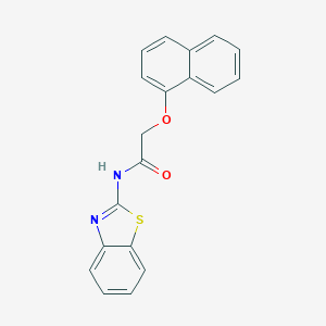 molecular formula C19H14N2O2S B397819 N-(1,3-benzothiazol-2-yl)-2-(naphthalen-1-yloxy)acetamide CAS No. 352343-41-0