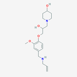 1-(3-{4-[(allylamino)methyl]-2-methoxyphenoxy}-2-hydroxypropyl)-4-piperidinol