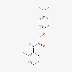 molecular formula C17H20N2O2 B3978268 2-(4-isopropylphenoxy)-N-(3-methyl-2-pyridinyl)acetamide 