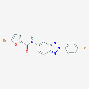 molecular formula C17H10Br2N4O2 B397828 5-bromo-N-[2-(4-bromophenyl)-2H-benzotriazol-5-yl]furan-2-carboxamide 