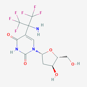 molecular formula C12H13F6N3O5 B039783 5-(2-Aminohexafluoroprop-2-yl)-2'-deoxyuridine CAS No. 111712-54-0