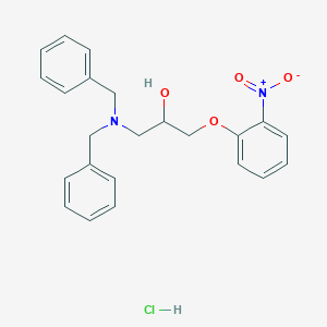 molecular formula C23H25ClN2O4 B3978361 1-(dibenzylamino)-3-(2-nitrophenoxy)-2-propanol hydrochloride 