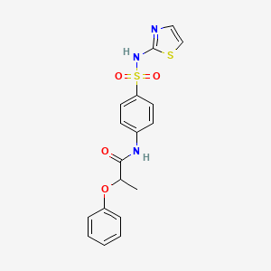 2-phenoxy-N-{4-[(1,3-thiazol-2-ylamino)sulfonyl]phenyl}propanamide
