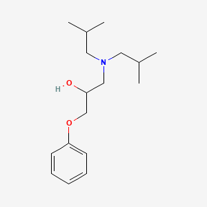 molecular formula C17H29NO2 B3978380 1-(diisobutylamino)-3-phenoxy-2-propanol 