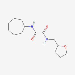 molecular formula C14H24N2O3 B3978386 N-cycloheptyl-N'-(tetrahydro-2-furanylmethyl)ethanediamide 