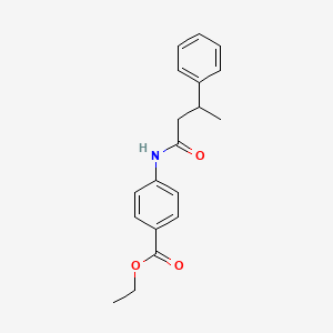 molecular formula C19H21NO3 B3978388 ethyl 4-[(3-phenylbutanoyl)amino]benzoate 