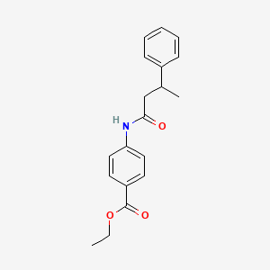 molecular formula C19H21NO3 B3978388 Ethyl 4-(3-phenylbutanamido)benzoate 