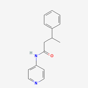 molecular formula C15H16N2O B3978425 3-phenyl-N-4-pyridinylbutanamide 