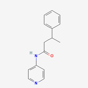 molecular formula C15H16N2O B3978425 3-phenyl-N-(pyridin-4-yl)butanamide 