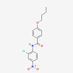 molecular formula C17H17ClN2O4 B3978448 4-butoxy-N-(2-chloro-4-nitrophenyl)benzamide 