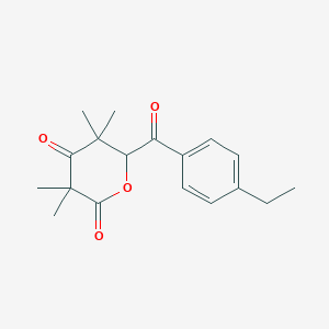 6-(4-ethylbenzoyl)-3,3,5,5-tetramethyldihydro-2H-pyran-2,4(3H)-dione