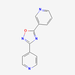 molecular formula C12H8N4O B3978557 3-[3-(4-pyridinyl)-1,2,4-oxadiazol-5-yl]pyridine 