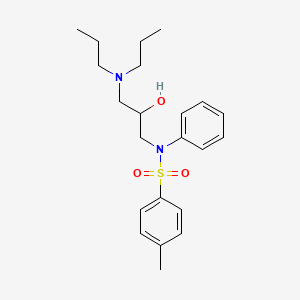 molecular formula C22H32N2O3S B3978573 N-[3-(dipropylamino)-2-hydroxypropyl]-4-methyl-N-phenylbenzenesulfonamide 