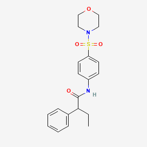 molecular formula C20H24N2O4S B3978607 N-[4-(4-morpholinylsulfonyl)phenyl]-2-phenylbutanamide 