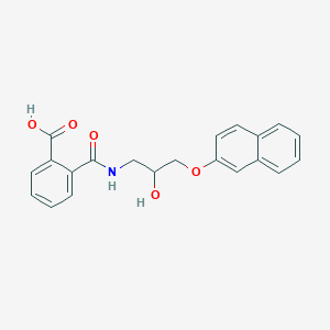 molecular formula C21H19NO5 B3978641 2-({[2-hydroxy-3-(2-naphthyloxy)propyl]amino}carbonyl)benzoic acid 