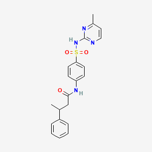 N-{4-[(4-methylpyrimidin-2-yl)sulfamoyl]phenyl}-3-phenylbutanamide