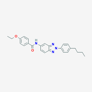 molecular formula C25H26N4O2 B397869 N-[2-(4-butylphenyl)-2H-1,2,3-benzotriazol-5-yl]-4-ethoxybenzamide 