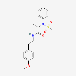 N-[2-(4-Methoxyphenyl)ethyl]-2-(N-phenylmethanesulfonamido)propanamide