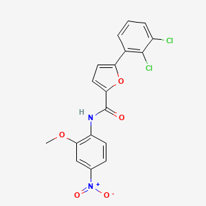 molecular formula C18H12Cl2N2O5 B3978722 5-(2,3-dichlorophenyl)-N-(2-methoxy-4-nitrophenyl)-2-furamide 