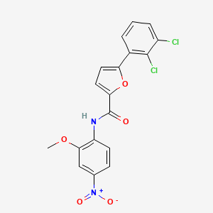 molecular formula C18H12Cl2N2O5 B3978722 5-(2,3-dichlorophenyl)-N-(2-methoxy-4-nitrophenyl)furan-2-carboxamide 