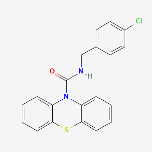 molecular formula C20H15ClN2OS B3978764 N-(4-chlorobenzyl)-10H-phenothiazine-10-carboxamide 