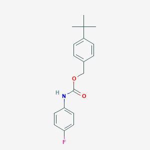 molecular formula C18H20FNO2 B397877 4-Tert-butylbenzyl 4-fluorophenylcarbamate 