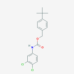 molecular formula C18H19Cl2NO2 B397878 4-Tert-butylbenzyl 3,4-dichlorophenylcarbamate 