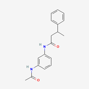 molecular formula C18H20N2O2 B3978789 N-[3-(acetylamino)phenyl]-3-phenylbutanamide 