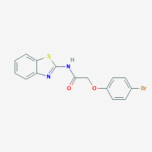 molecular formula C15H11BrN2O2S B397879 N-(1,3-benzothiazol-2-yl)-2-(4-bromophenoxy)acetamide CAS No. 352344-69-5