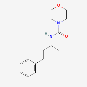 molecular formula C15H22N2O2 B3978830 N-(1-methyl-3-phenylpropyl)-4-morpholinecarboxamide 