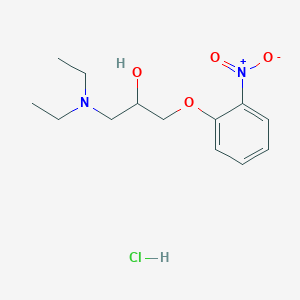 molecular formula C13H21ClN2O4 B3978832 1-(diethylamino)-3-(2-nitrophenoxy)-2-propanol hydrochloride 