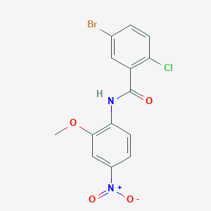 5-bromo-2-chloro-N-(2-methoxy-4-nitrophenyl)benzamide