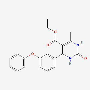 ethyl 2-hydroxy-6-methyl-4-(3-phenoxyphenyl)-1,4-dihydro-5-pyrimidinecarboxylate