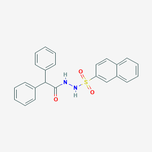 molecular formula C24H20N2O3S B397919 N'-naphthalen-2-ylsulfonyl-2,2-diphenylacetohydrazide 