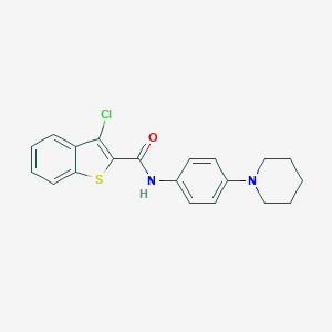 3-chloro-N-[4-(1-piperidinyl)phenyl]-1-benzothiophene-2-carboxamide