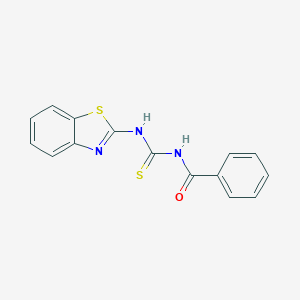 molecular formula C15H11N3OS2 B398005 N-(1,3-benzothiazol-2-yl)-N'-benzoylthiourea 